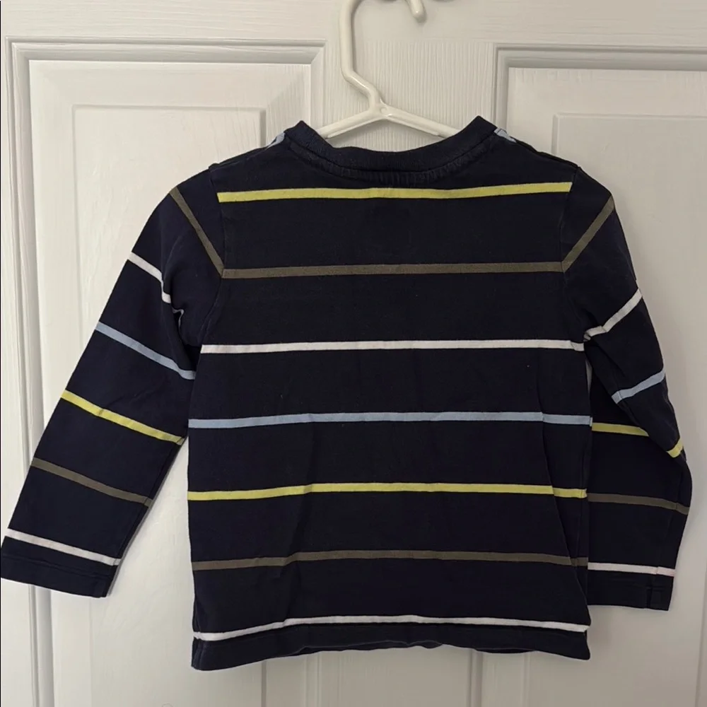 GAP Blue Long Sleeve Tee with Stripes